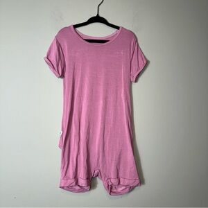 The Simple Seed Toddler Bamboo Day to Night Shortie Romper Size 4/5T Mauve‎